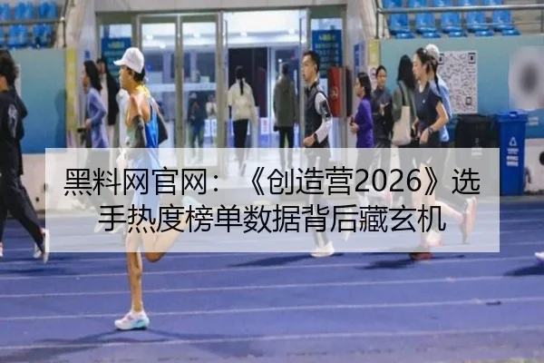 黑料网官网：《创造营2026》选手热度榜单数据背后藏玄机